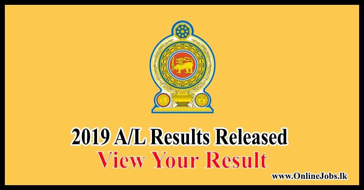 2019 G.C.E A/L examination Results Released