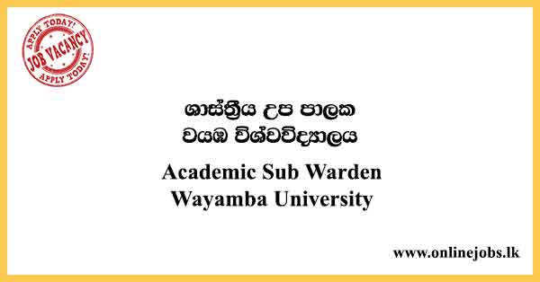 Academic Sub Warden Wayamba University