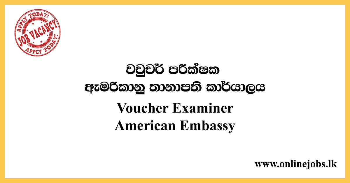 Voucher Examiner - American Embassy Jobs