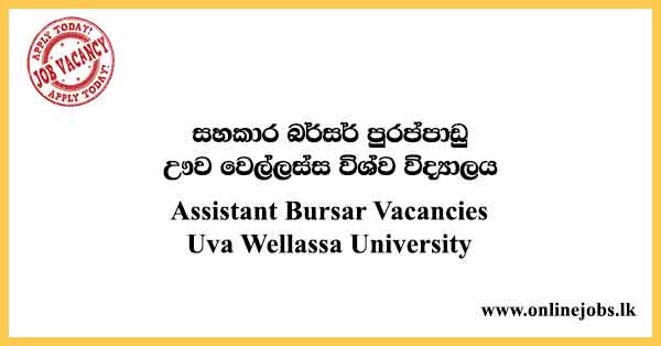 Assistant Bursar Vacancies
