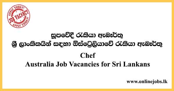 Australia Job Vacancies for Sri Lankans
