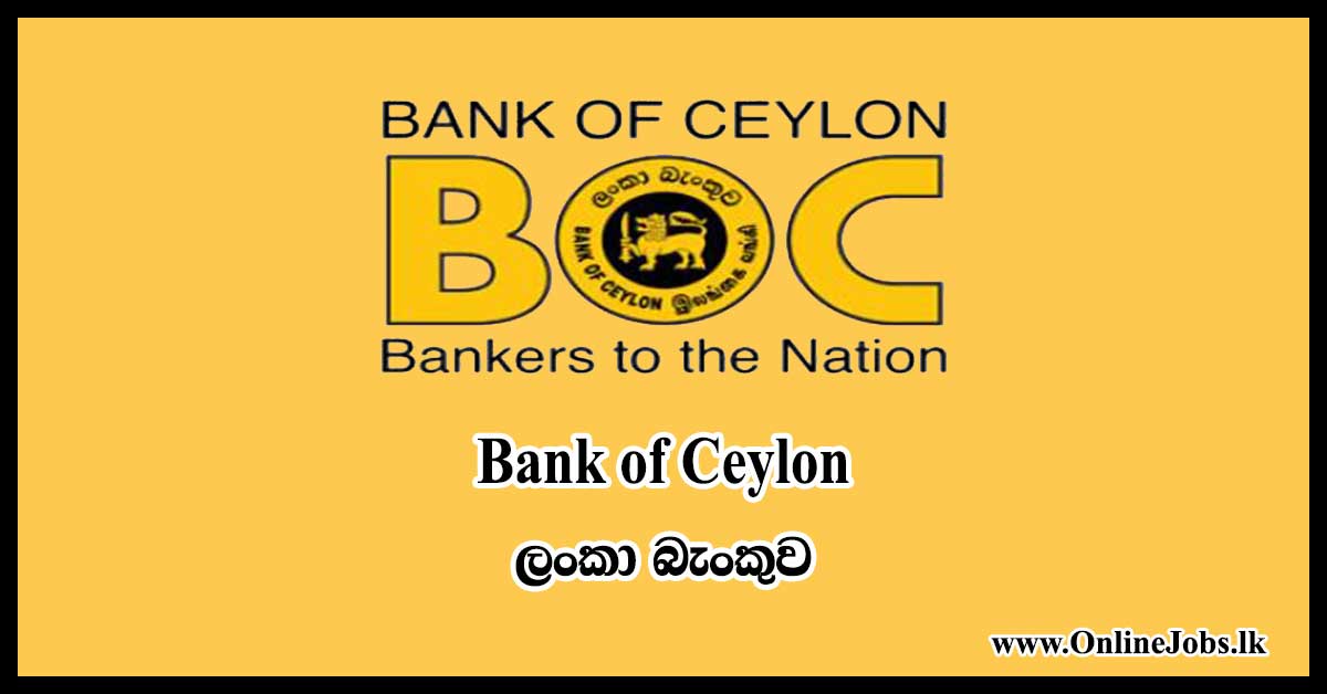 Bank of Ceylon Vacancies