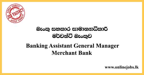 Banking Assistant General Manager Merchant Bank