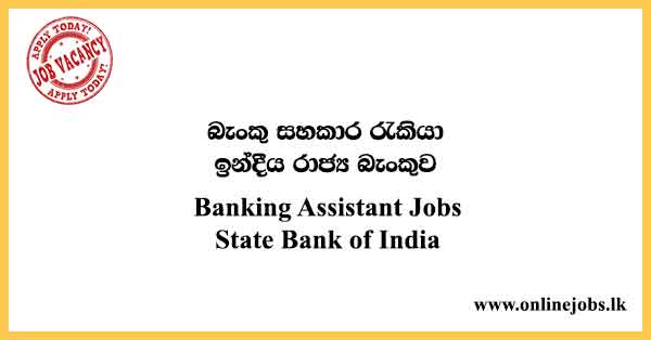 Banking Assistant Jobs State Bank of India