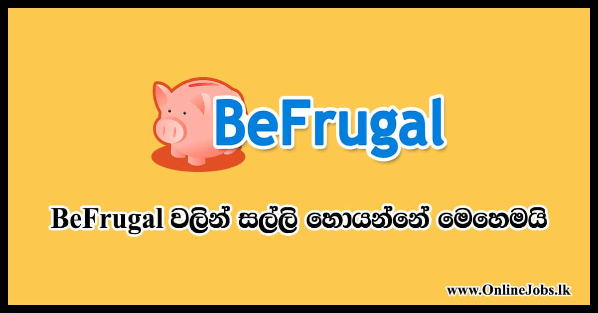 BeFrugal Cashback and Free Money Earn Methods