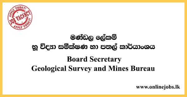 Board Secretary Geological Survey and Mines Bureau