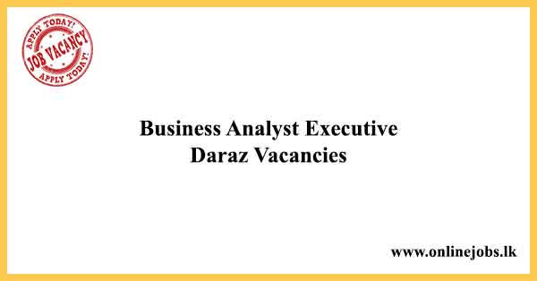 Business Analyst Executive Daraz Vacancies