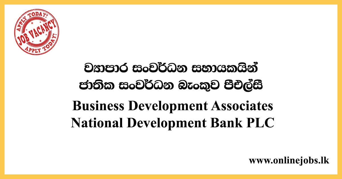 Business Development Associates - National Development Bank PLC