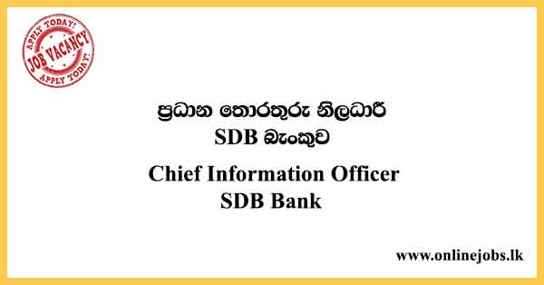 Chief Information Officer SDB Bank