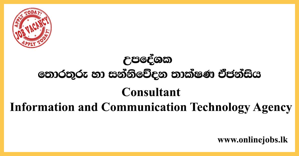 Consultant - Information and Communication Technology Agency