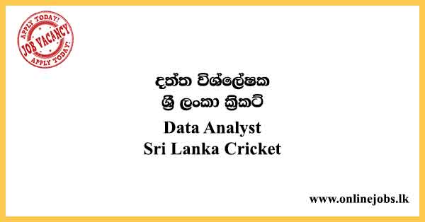 Data Analyst Jobs - Sri Lanka Cricket Job Vacancies 2024