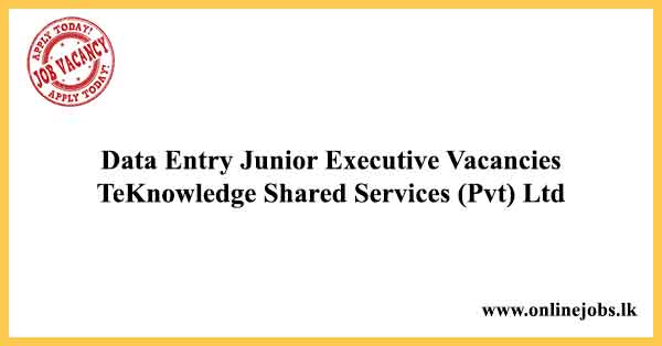 Data Entry Junior Executive Vacancies