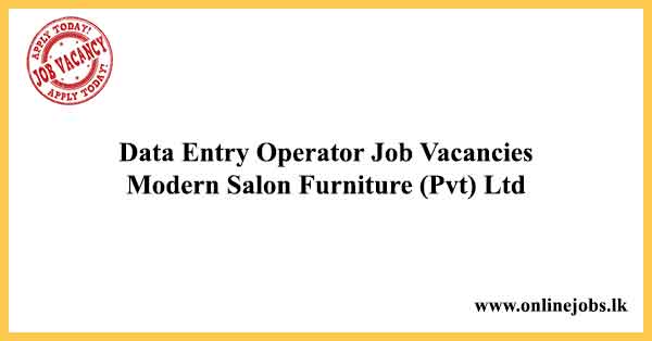 Data Entry Operator Job Vacancies in Sri Lanka 2022