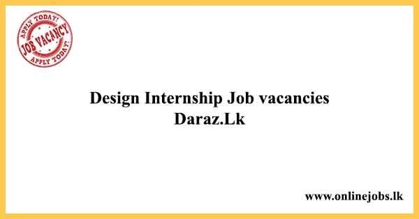 Design Internship Job vacancies - Daraz Vacancies 2021