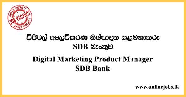Digital Marketing Product Manager SDB Bank