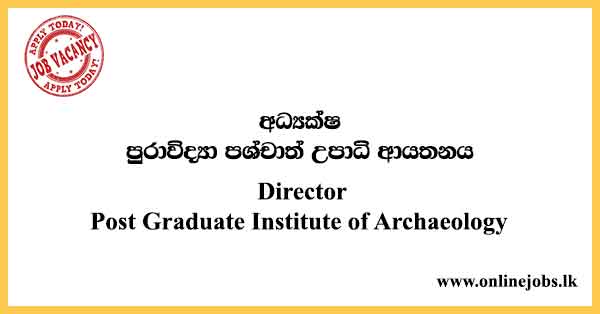 Director Post Graduate Institute of Archaeology
