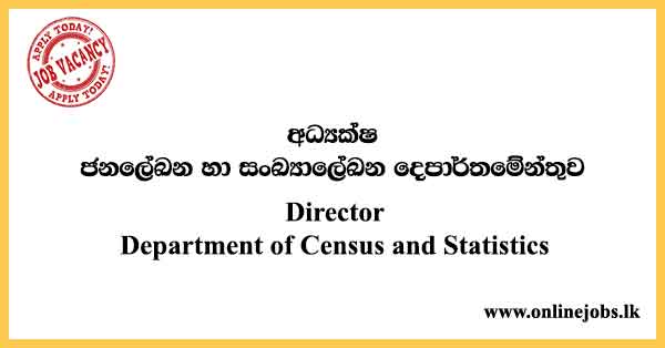 Director - Department of Census and Vacancies 2023