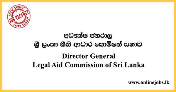 Director General - Legal Aid Commission of Sri Lanka