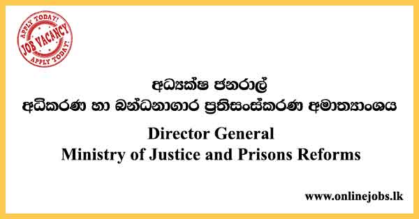 Director General - Department of Prisons Vacancies 2024