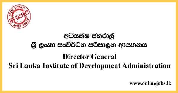 Director General Sri Lanka Institute of Development Administration