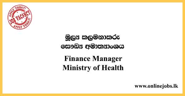 Finance Manager - Ministry of Health