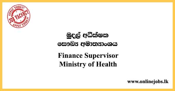 Finance Supervisor - Ministry of Health