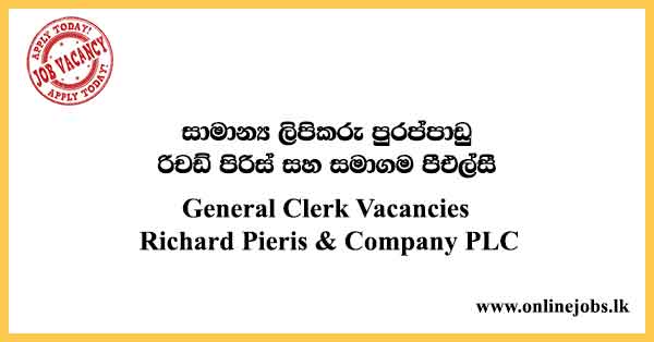 General Clerk Vacancies