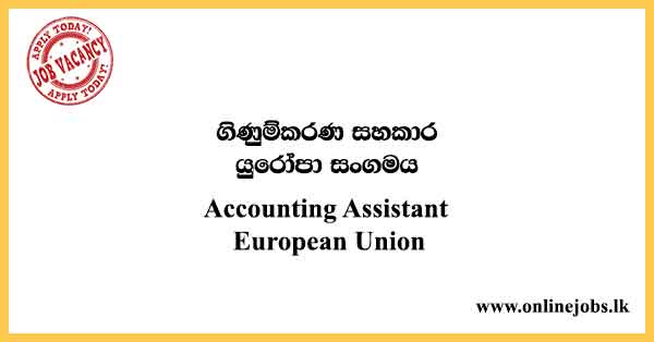 Government Accounting Assistant Job Vacancies 2022 - European Union
