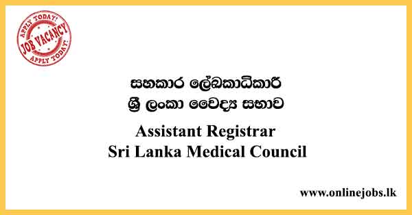 Government Assistant Registrar Sri Lanka Medical Council