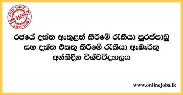 Government Data Entry Job Vacancies and Data Collection Job Vacancies