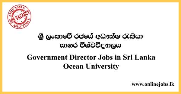 Government Director Jobs in Sri Lanka Ocean University