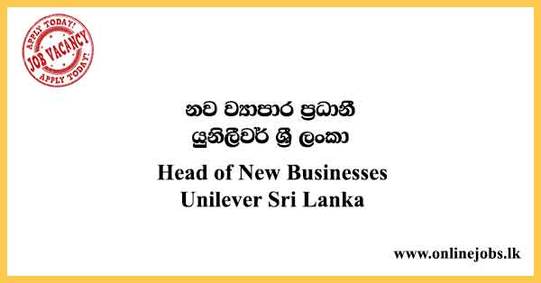Head of New Businesses Unilever Sri Lanka