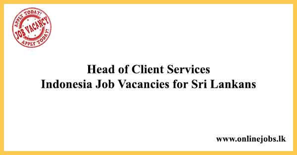 Indonesia Job Vacancies for Sri Lankans