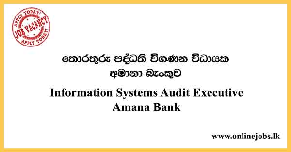 Information Systems Audit Executive Amana Bank