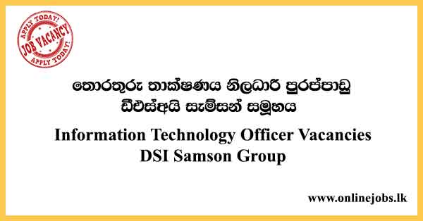 Information Technology Officer Vacancies