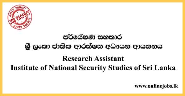 Research Assistant - Institute of National Security Studies of Sri Lanka