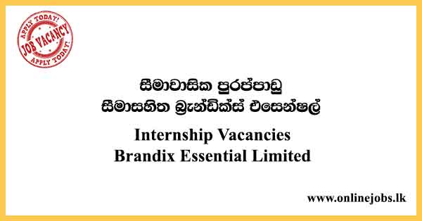 Internship Vacancies in Sri Lanka - Brandix Company Jobs 2023