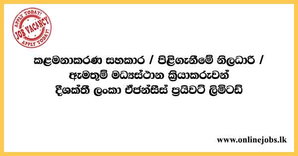 Management Assistant Vacancies 2023 in Sri Lanka