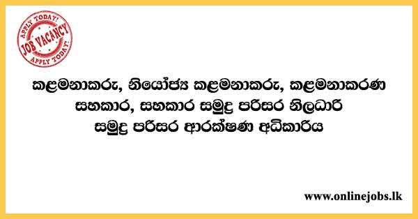 Manager, Deputy Manager, Management Assistant, Assistant Marine Environment Officer - Marine Environment Protection Authority Vacancies 2024