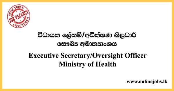 Executive Secretary/Oversight Officer - Ministry of Health
