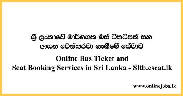 Online Bus Ticket and Seat Booking Services in Sri Lanka - Sltb.eseat.lk