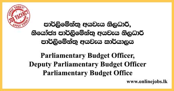 Parliamentary Budget Officer, Deputy Parliamentary Budget Officer - Parliamentary Budget Office Vacancies 2024