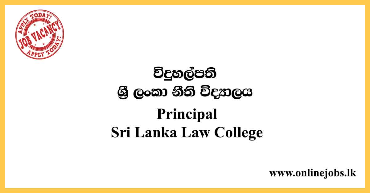 Principal - Sri Lanka Law College