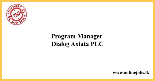 Program Manager Dialog Axiata PLC