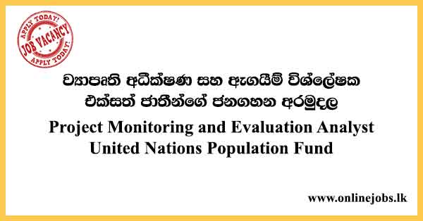 Project Monitoring and Evaluation Analyst - United Nations Population Fund (UNFPA) Job Vacancies 2024