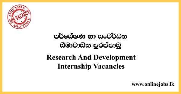 Research And Development Internship Vacancies