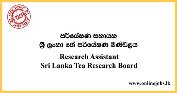Research Assistant Sri Lanka Tea Research Board