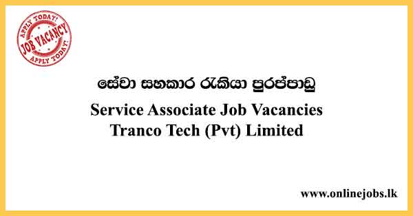 Service Associate Job Vacancies