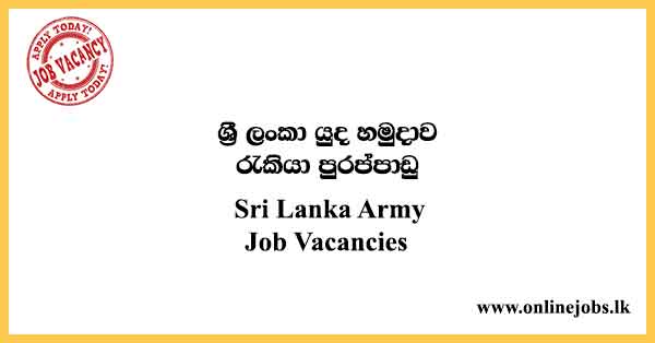 Sri Lanka Army Job Vacancies