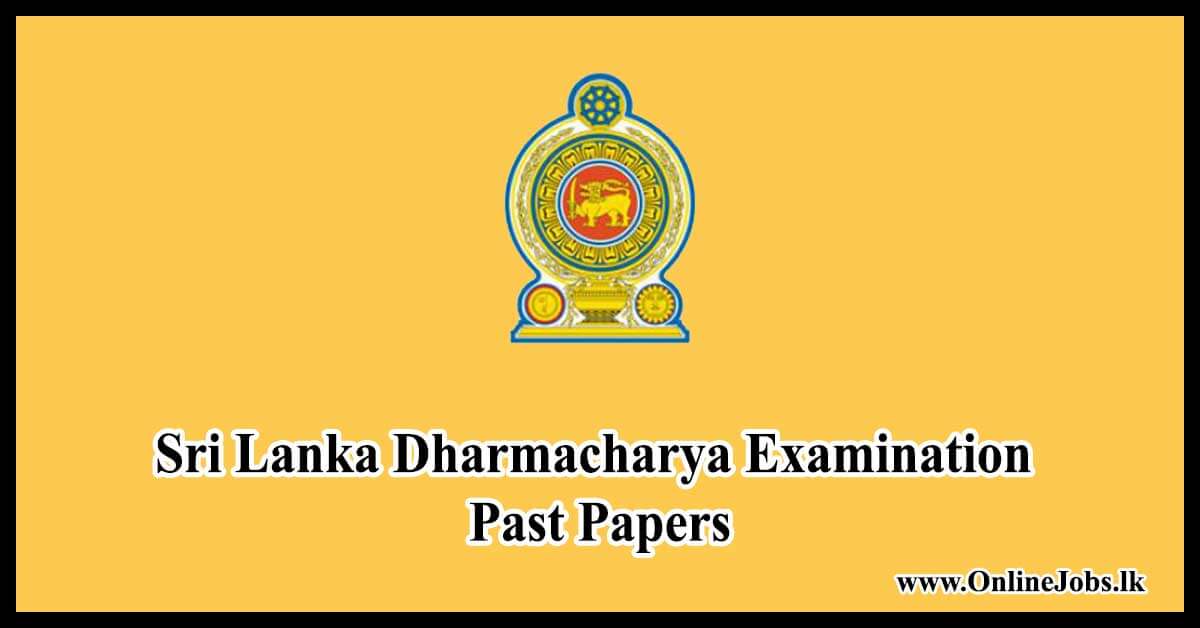 Sri Lanka Dharmacharya Examination Past Papers